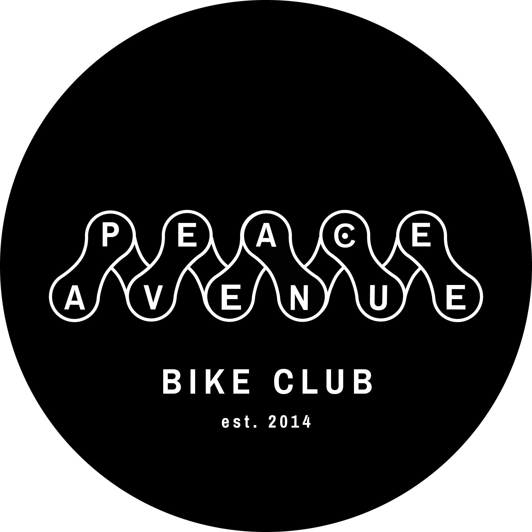 Peace Avenue Bike Club logo